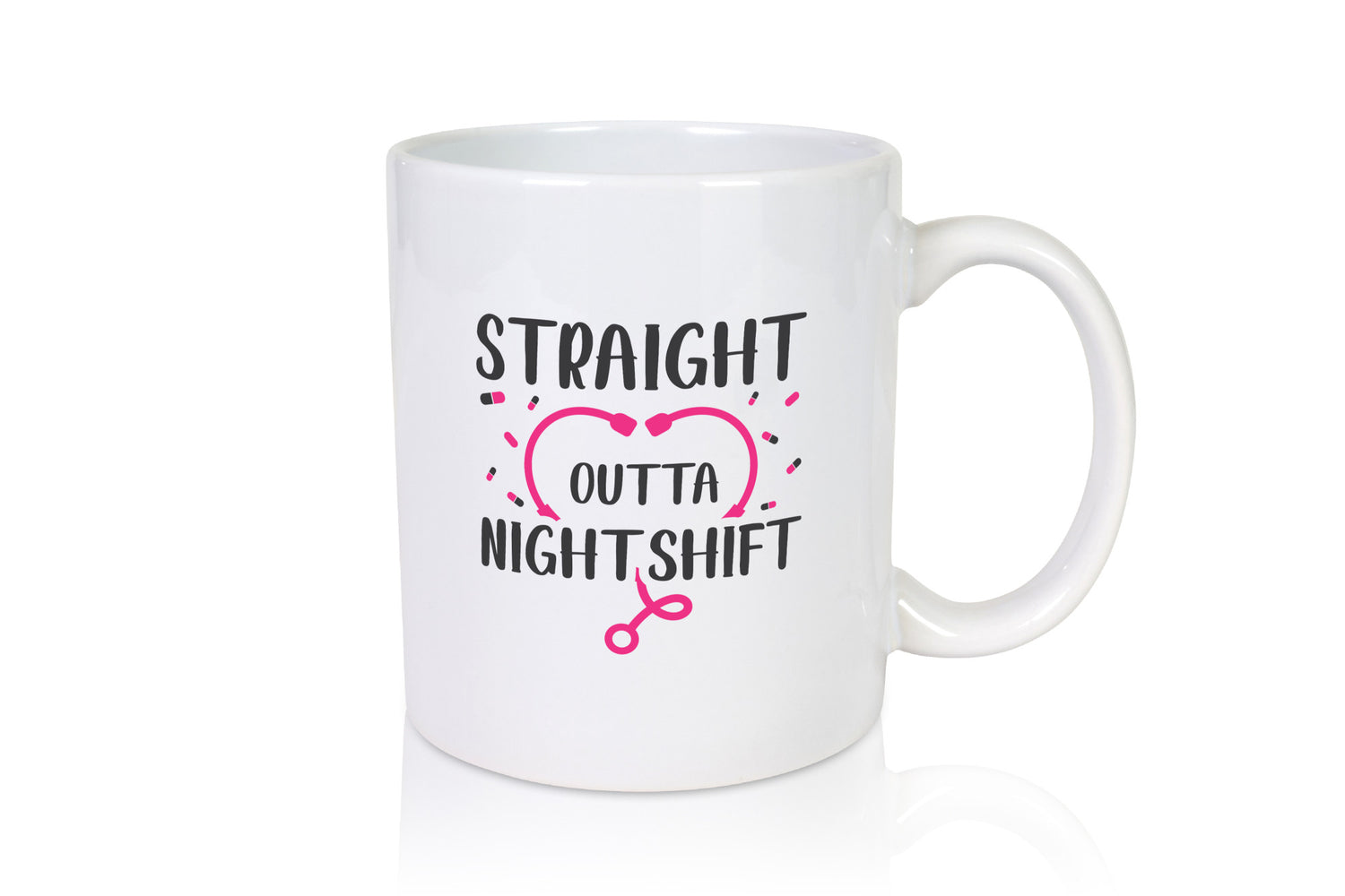 Straight outta Nightshift | Stethoskop Krankenhaus lustiger Spruch Geschenk