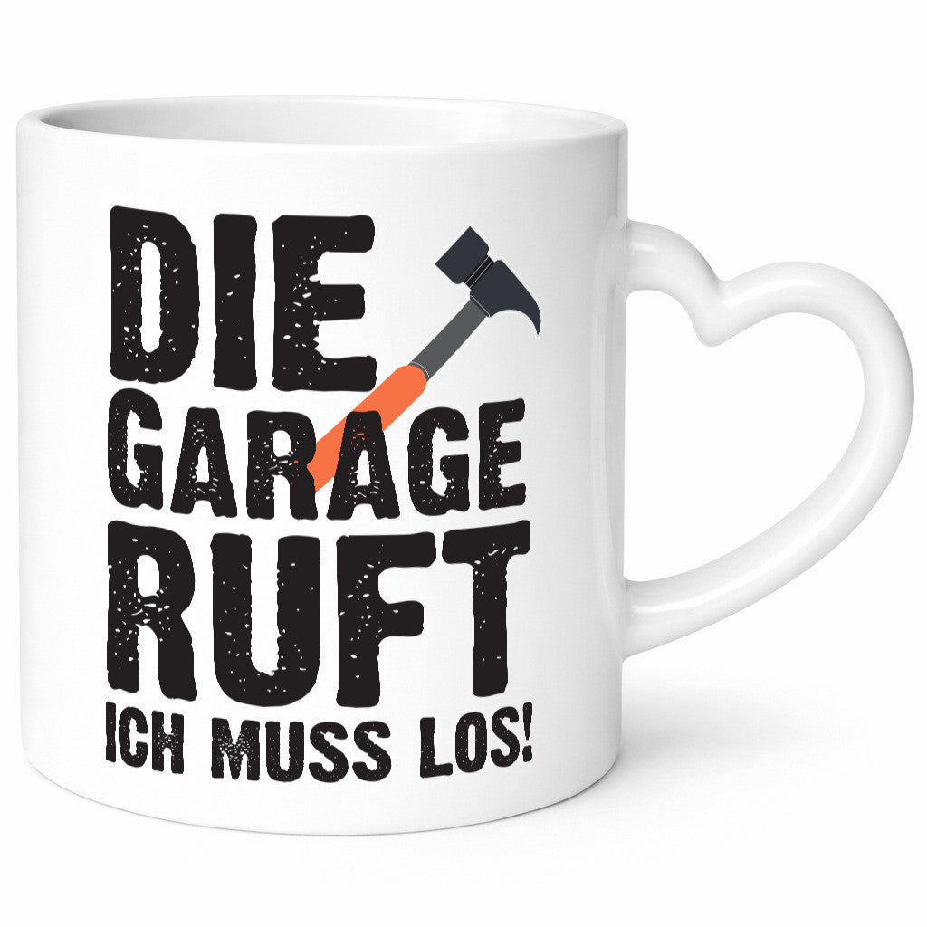 Die Garage ruft | Handwerker Tasse Männer Spruch Geschenkidee Humor