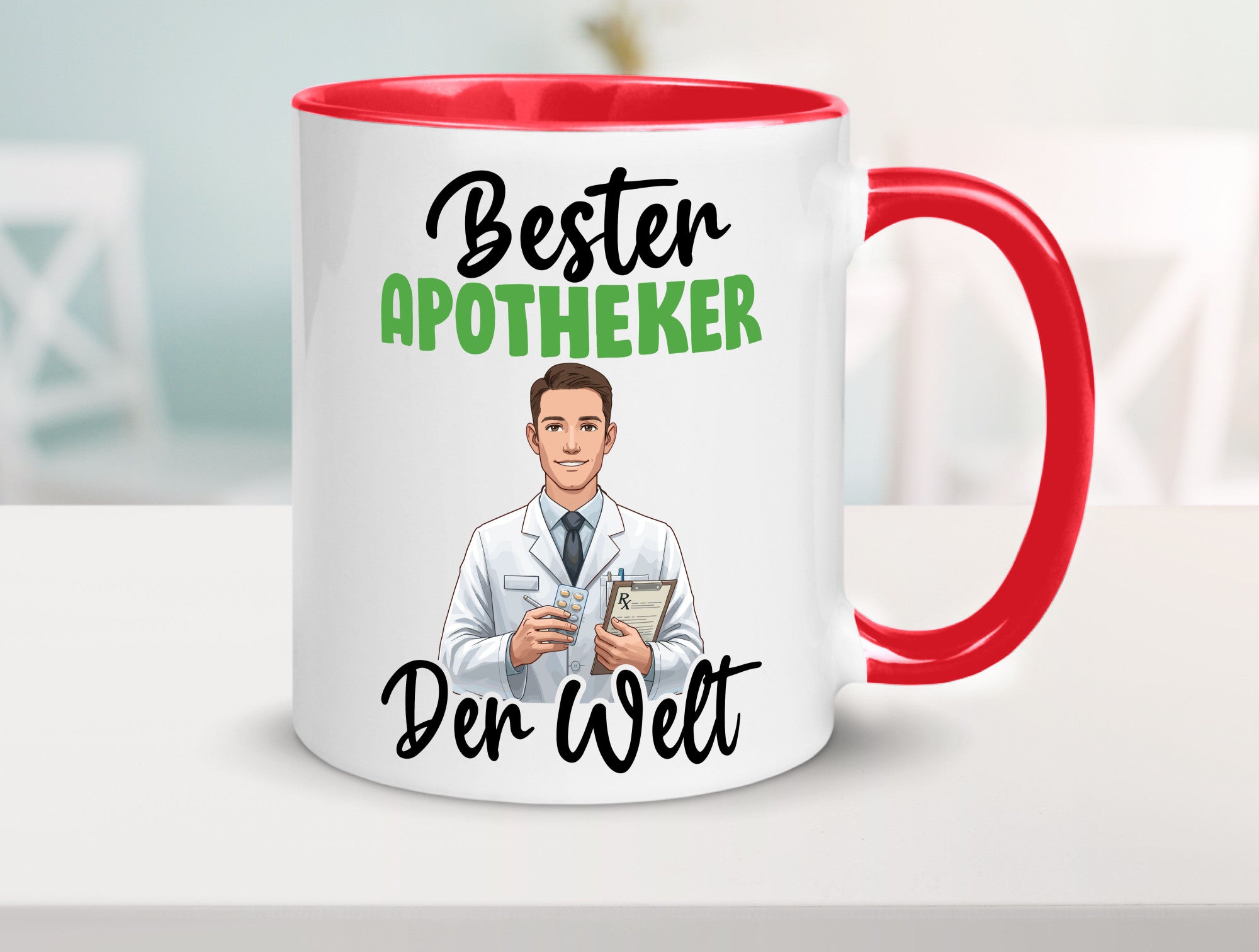 Bester Apotheker | Apotheke Pharmazie v2 Humor Geschenkidee Tasse