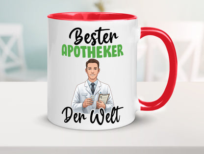 Bester Apotheker | Apotheke Pharmazie v2 Humor Geschenkidee Tasse