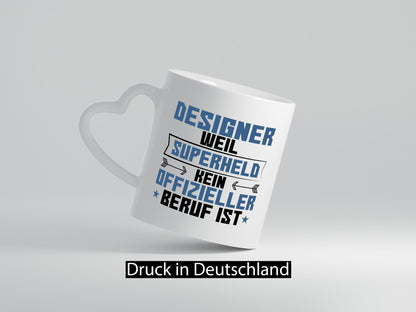 Superheld Designer Beruf | Mode Geschenk Arbeit Kollegen Büro lustiger Spruch