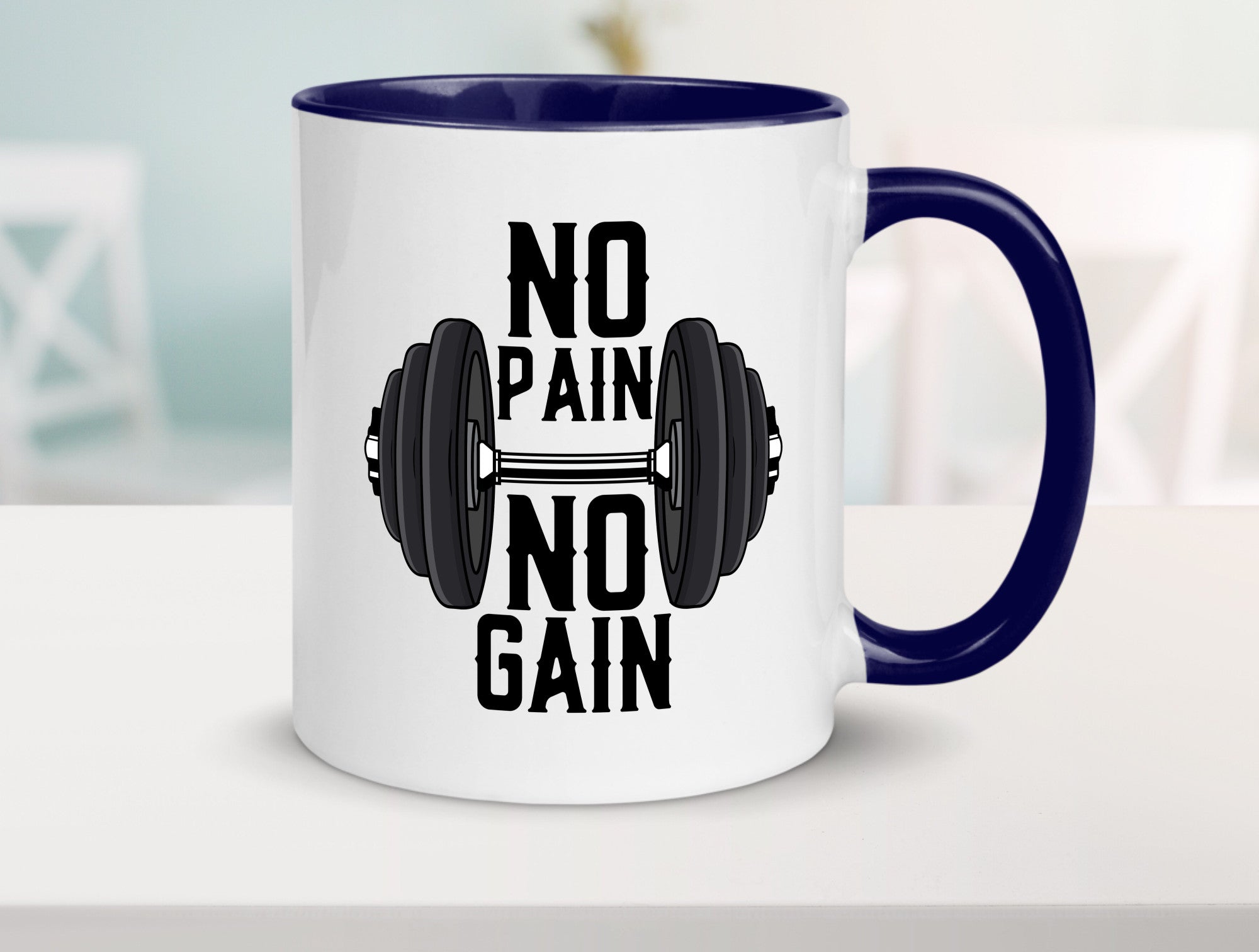 No Pain Gain | Training Motivation Fitness Pumpen lustig Humor Geschenkidee