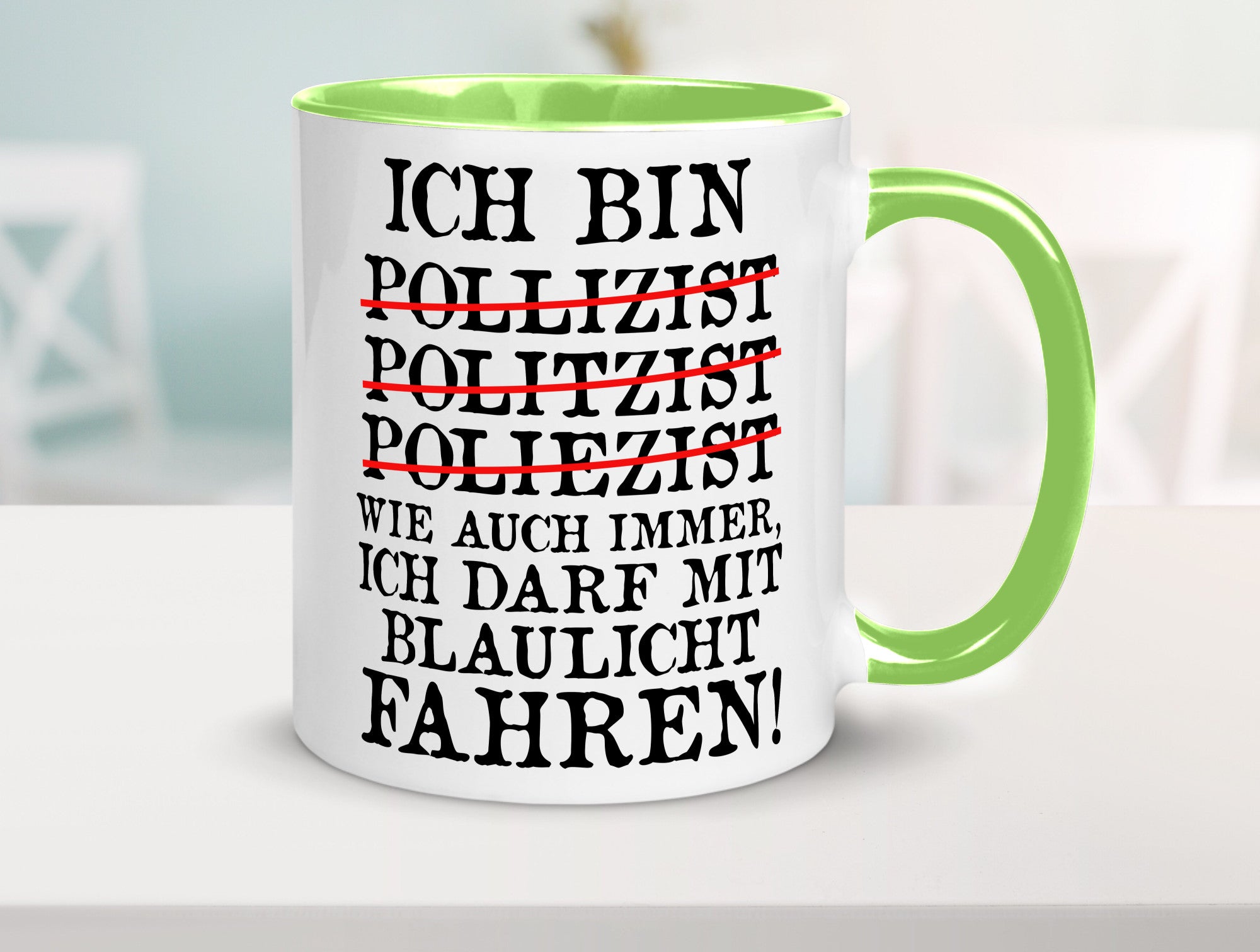 Ich bin Polizist | Blaulicht Polizei Beruf Streife lustig Arbeit Kollegen Büro