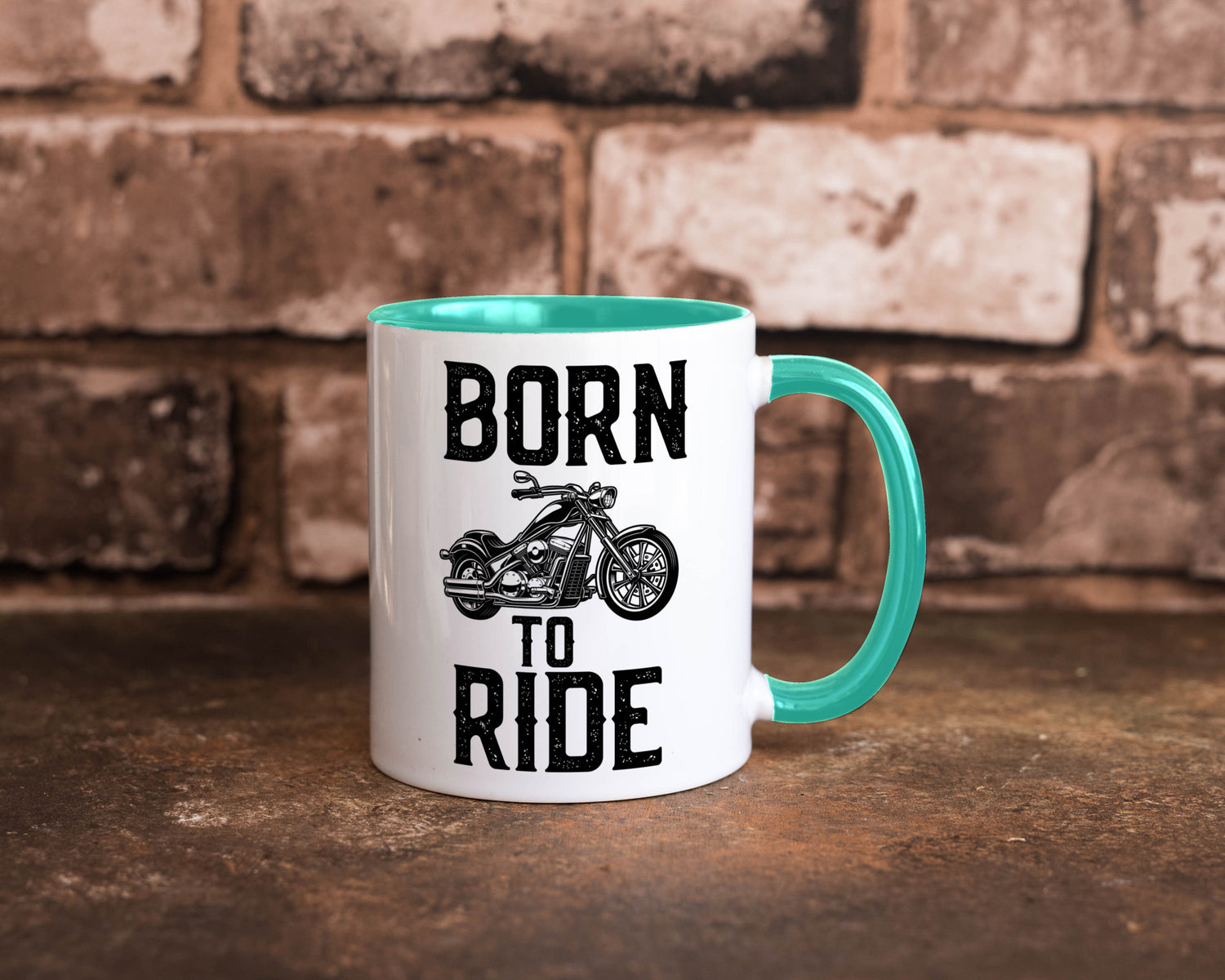 Born to ride | Biker Tasse Motorradfahrer Motorrad lustiger Spruch Geschenk