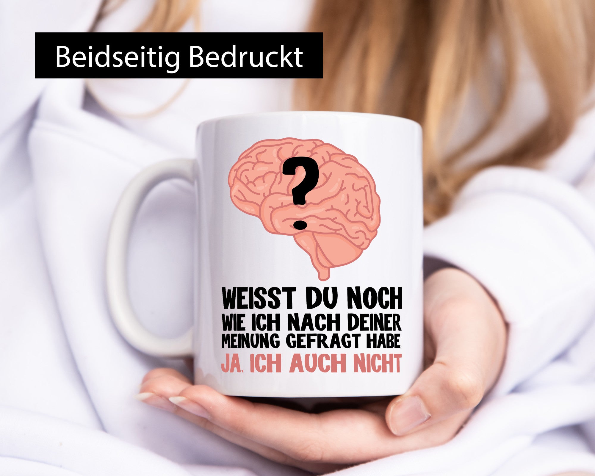 Deine Meinung lustig Humor Geschenkidee Geschenk Tasse