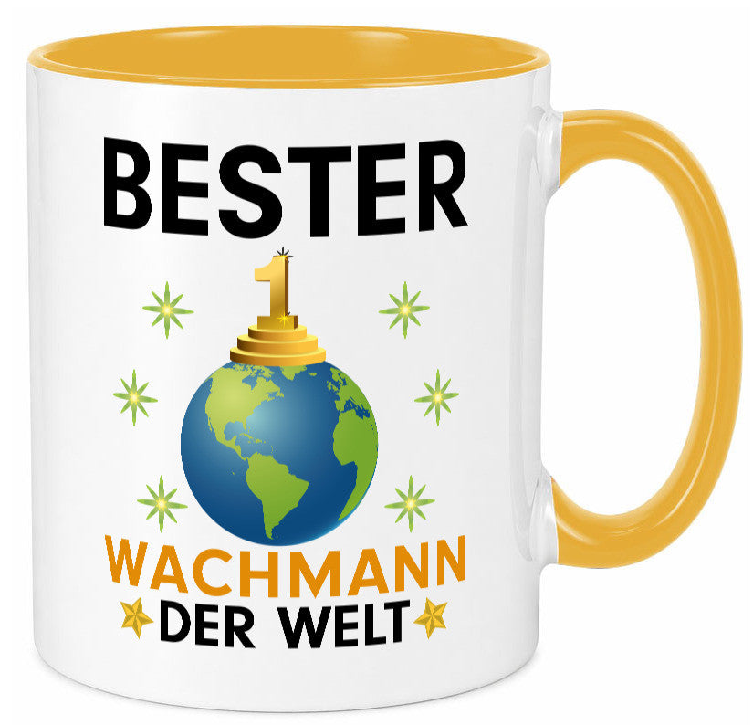 Welt Bester Wachmann | Wachpersonal Nachtwächter Humor Geschenkidee Tasse