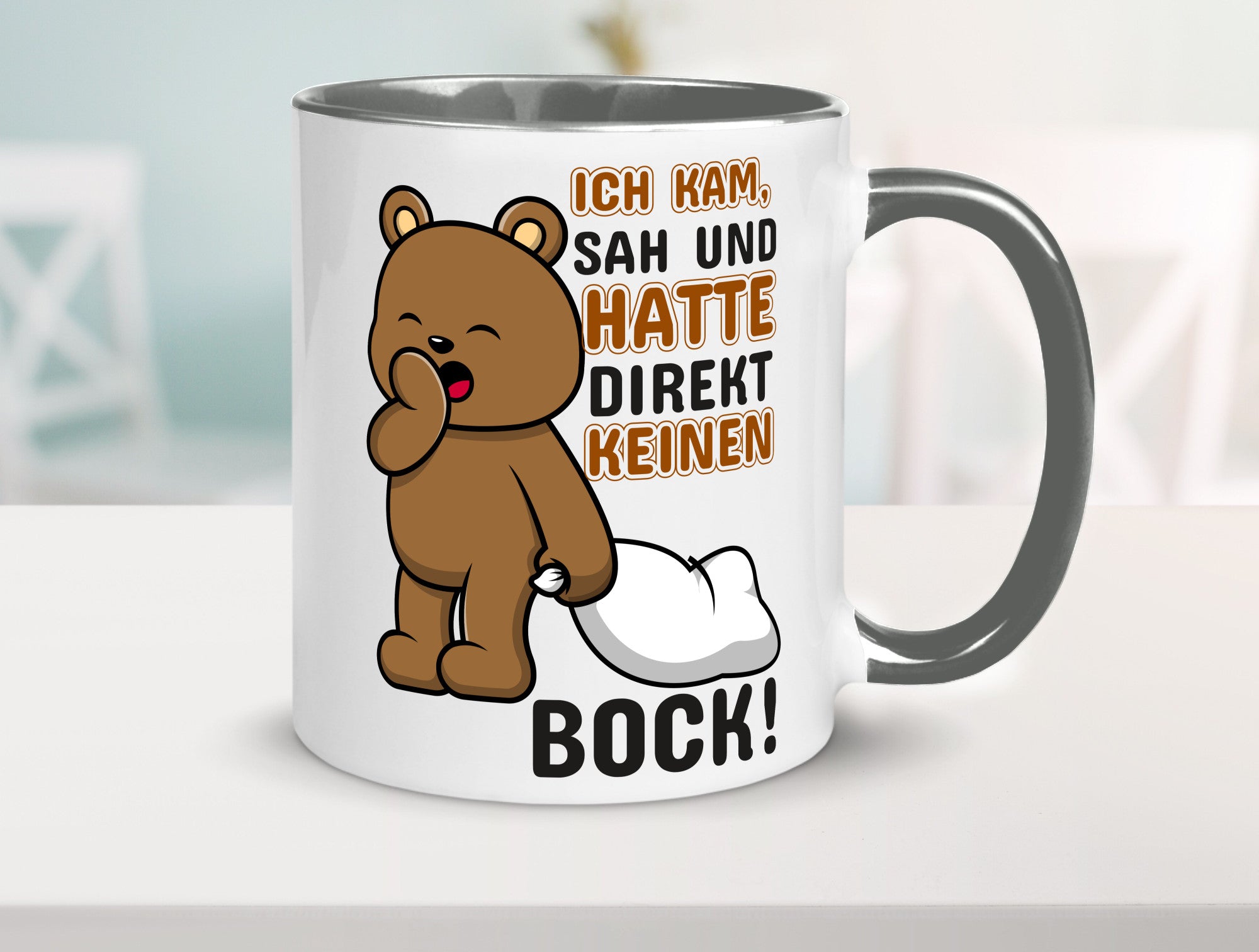 Direkt keinen Bock! | Büro Faultier Morgenmuffel Geschenk Arbeit Kollegen