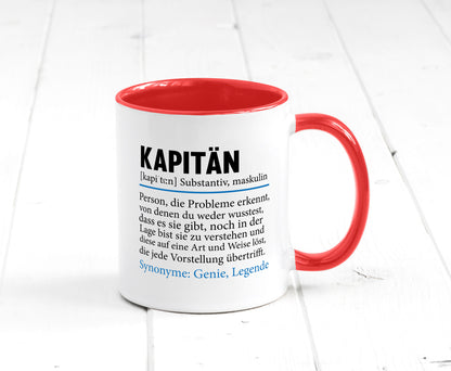 Kapitän | Spruch lustig Schiffskapitän Schiff Geschenk Humor Geschenkidee