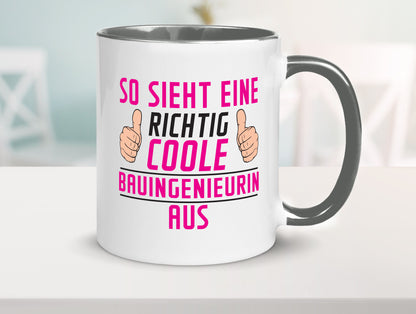 Richtig Coole Bauingenieurin | Ingenieurin lustig Humor Geschenkidee Geschenk