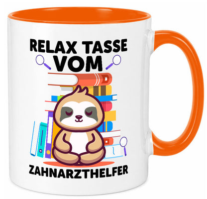 Relax Tasse: Zahnarzthelfer | Zahnmedizin lustig Humor Geschenkidee Geschenk