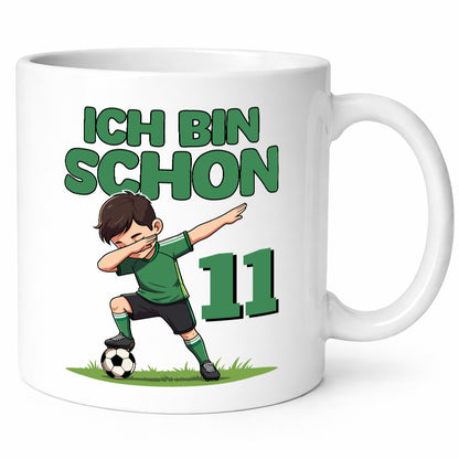 11. Geburtstag | 11 Jahre Fußballer Geschenkidee Humor Tasse