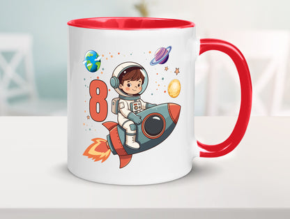 8. Geburtstag | 8 Jahre Astronaut Weltraum Humor Geschenkidee Tasse