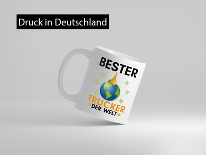 Welt Bester Trucker | LKW Fahrer Beruf lustig Arbeit Kollegen Büro Geschenk