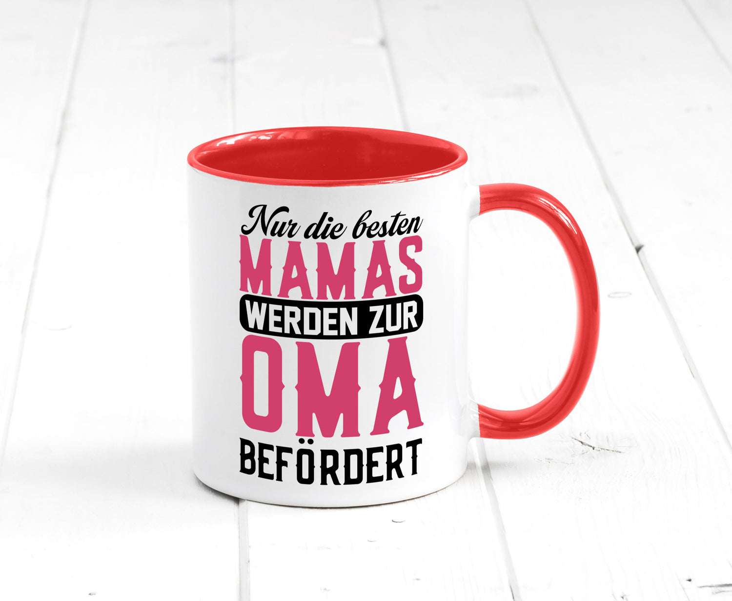 Beste Mama wird zur Oma befördert | Großmutter lustiger Spruch Geschenk Familie
