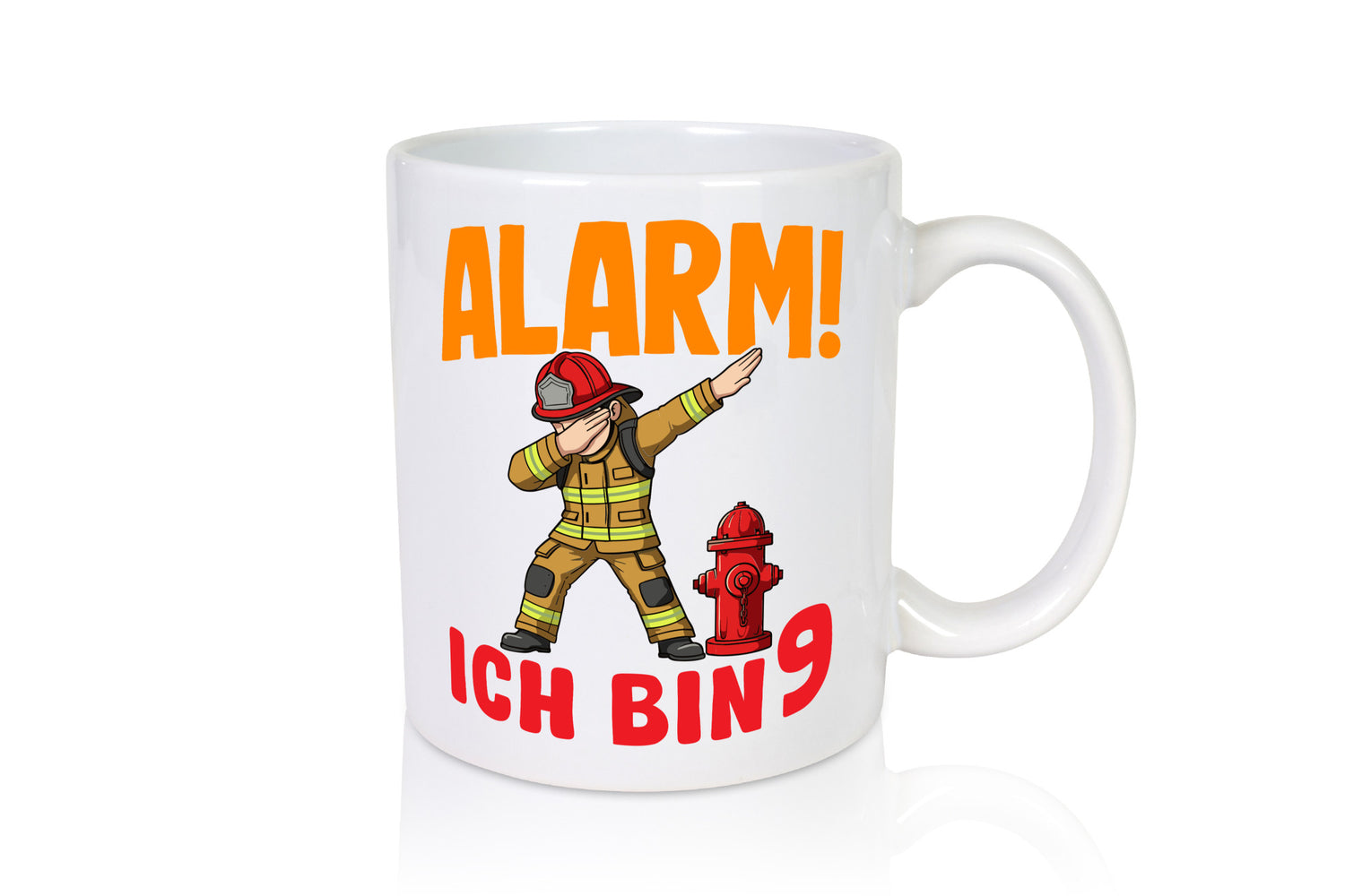 9. Geburtstag | 9 Jahre Feuerwehr Junge lustig Geschenkidee Geschenk Tasse