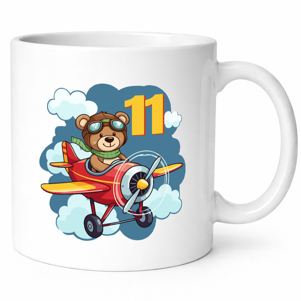 11. Geburtstag | 11 Jahre Kinder Pilot Flugzeug lustiger Spruch Geschenk