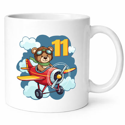 11. Geburtstag | 11 Jahre Kinder Pilot Flugzeug lustiger Spruch Geschenk