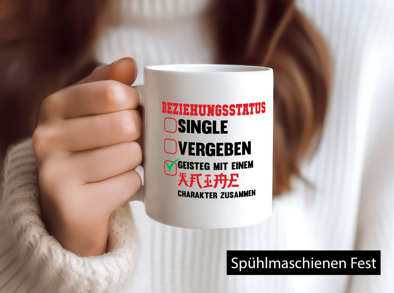 Beziehungsstatus | Single Vergeben Geistig mit einem lustiger Spruch Geschenk