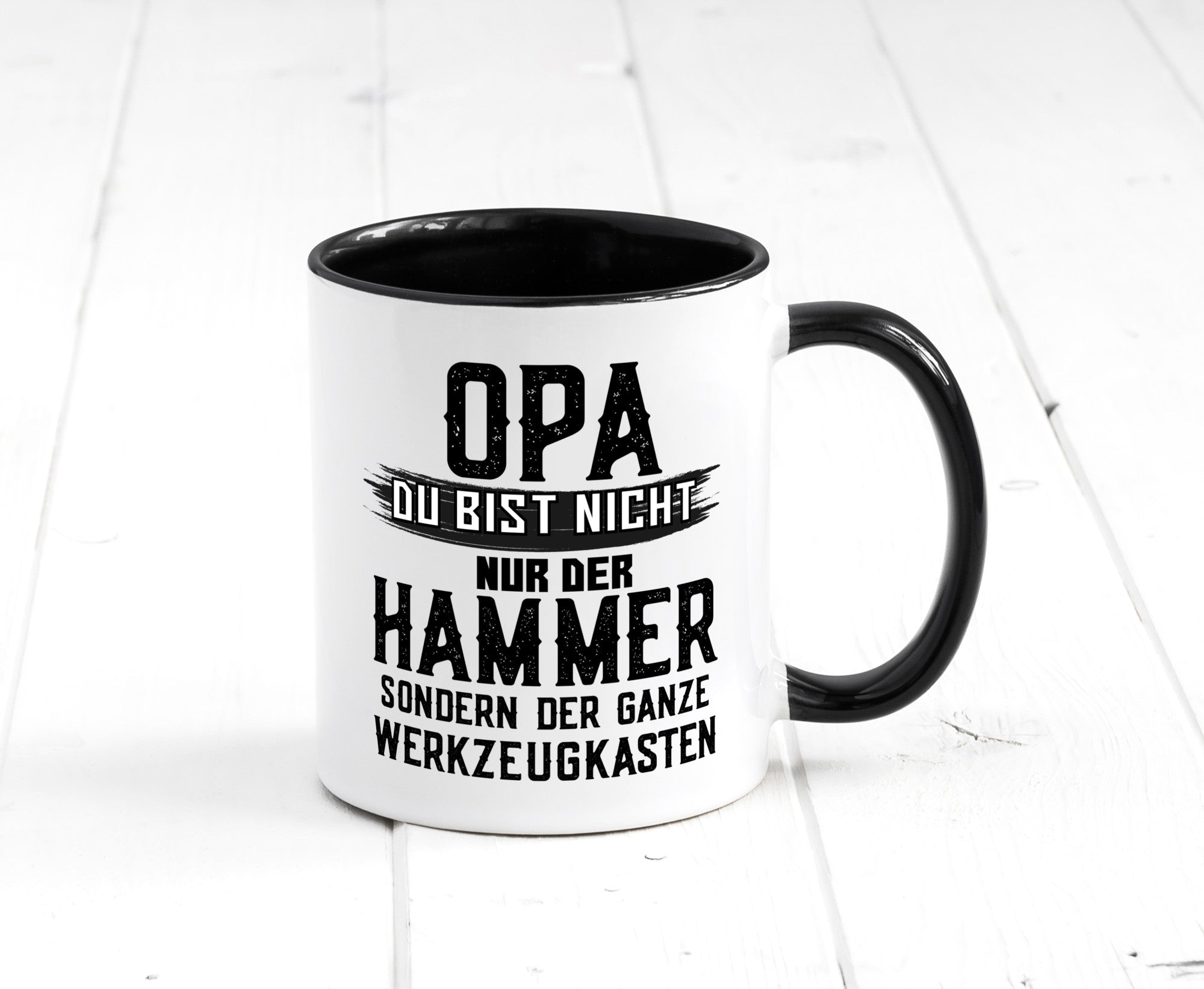 Opa ist der Hammer | Großvater Tasse Werkzeugkasten lustig Familie Geschenkidee