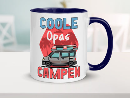 Coole Opas campen | Campingwagen Palmen Geschenk Familie Geschenkidee lustiger