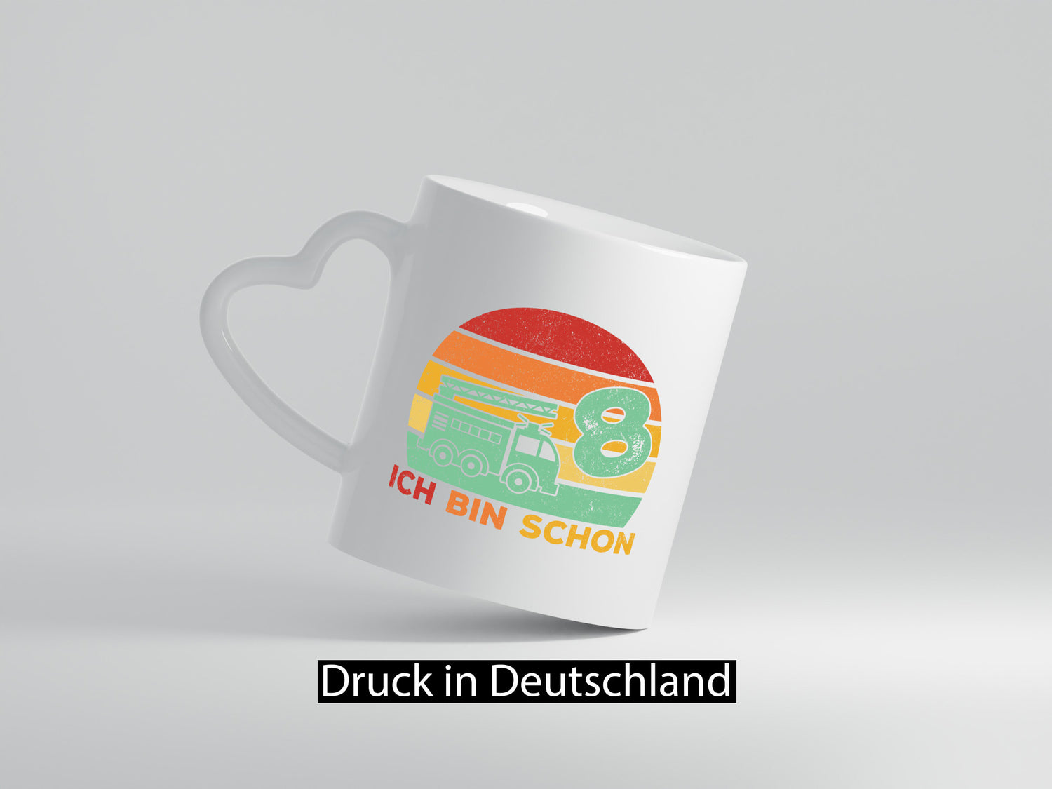 8. geburtstag | Feuerwehrauto 8 Jahre Feuerwehr lustiger Spruch Geschenk