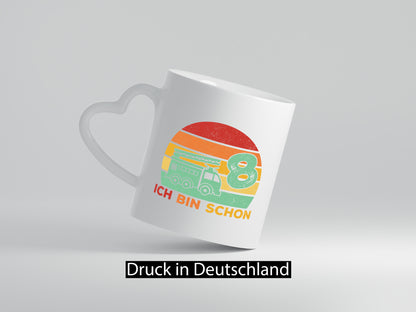 8. geburtstag | Feuerwehrauto 8 Jahre Feuerwehr lustiger Spruch Geschenk