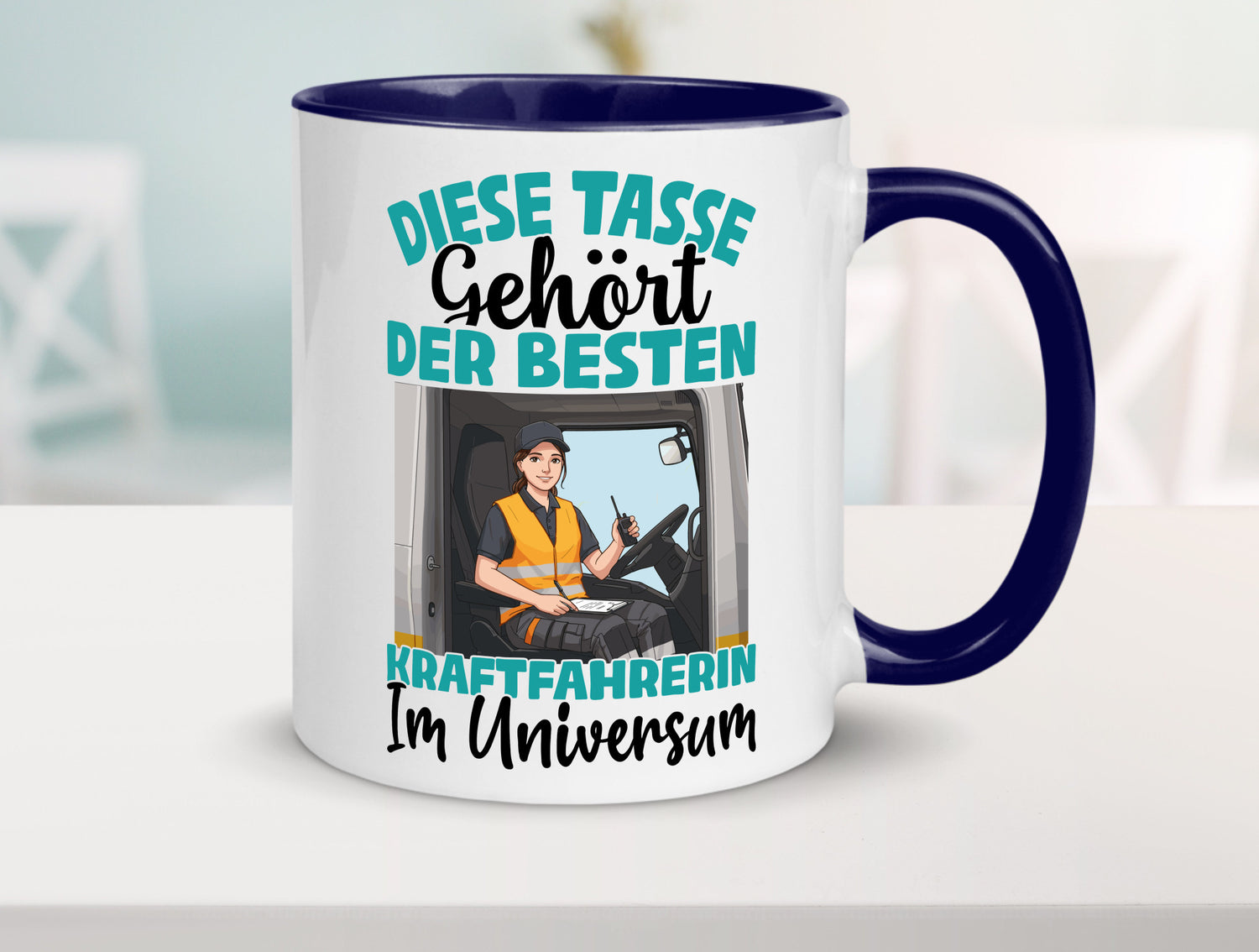 Im Universum: Kraftfahrerin | Lastwagen LKW lustig Humor Geschenkidee Geschenk