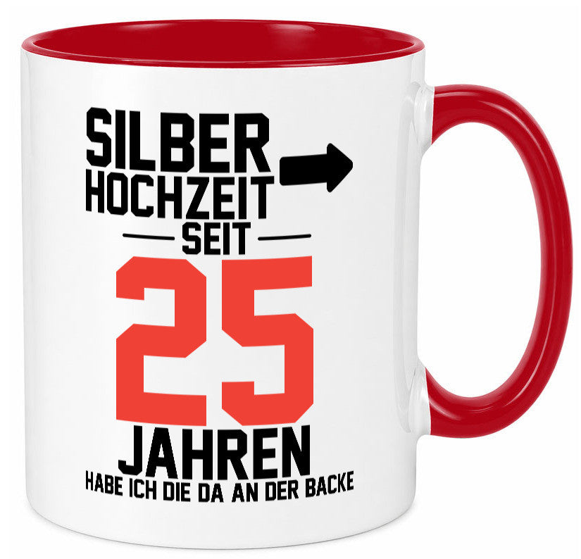 25. Hochzeitstag | Ehemann Silberhochzeit v2 lustig Humor Geschenkidee Geschenk Tasse