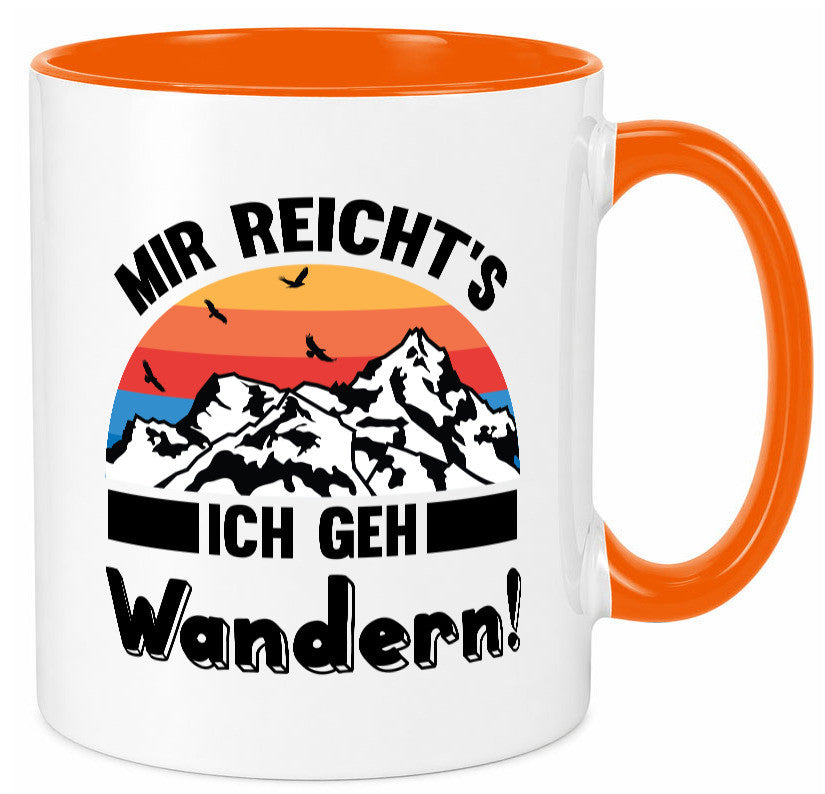 Mir reichts ich geh Wandern | Berge Laufen Natur Humor Geschenkidee Tasse