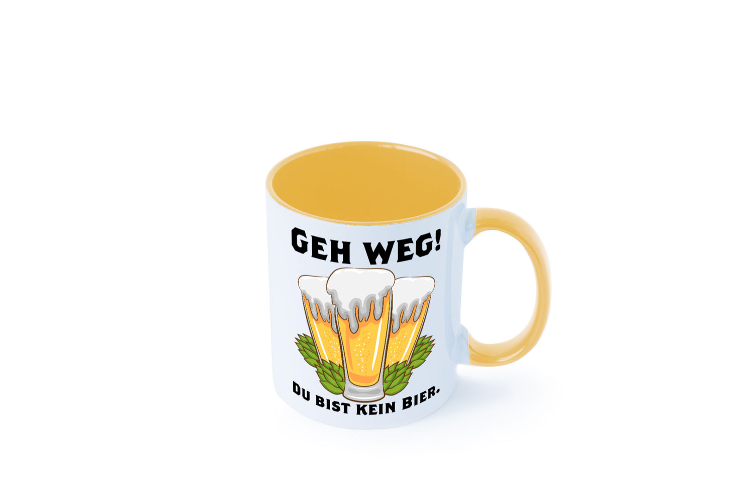 Geh weg du bist kein Bier | bierliebhaber v2 Humor Geschenkidee Tasse