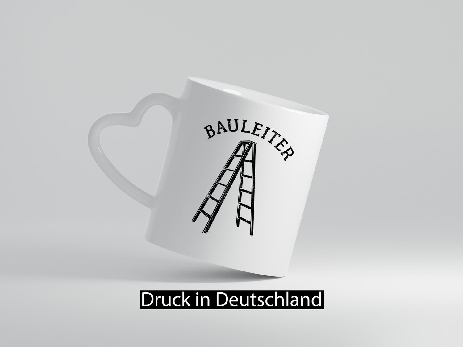 Bauleiter - Baustelle Leiter Wortspiel lustig Humor Geschenkidee Geschenk Tasse
