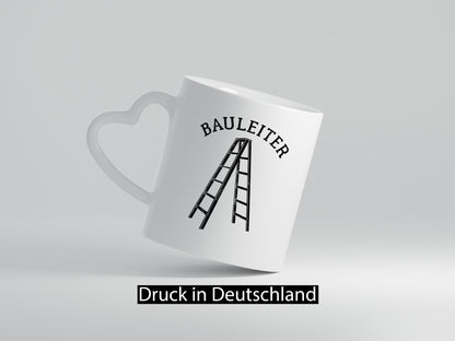 Bauleiter - Baustelle Leiter Wortspiel lustig Humor Geschenkidee Geschenk Tasse