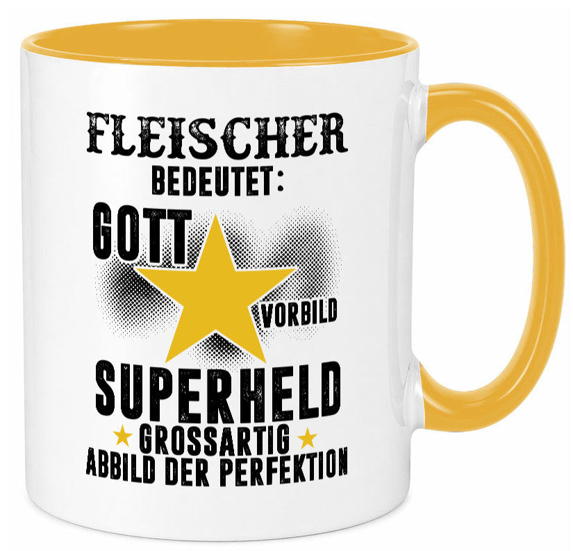Bedeutung von Fleischer | Schlachterei lustig Humor Geschenkidee Geschenk Tasse