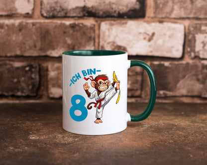 Ich bin 8 | 8. Geburtstag Karate Kampfsport Affe lustiger Spruch Geschenk