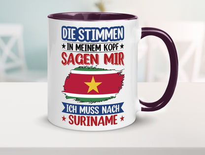 Suriname | Urlaub Stimmen in meinem Kopf Traumland v2 Geschenk Humor