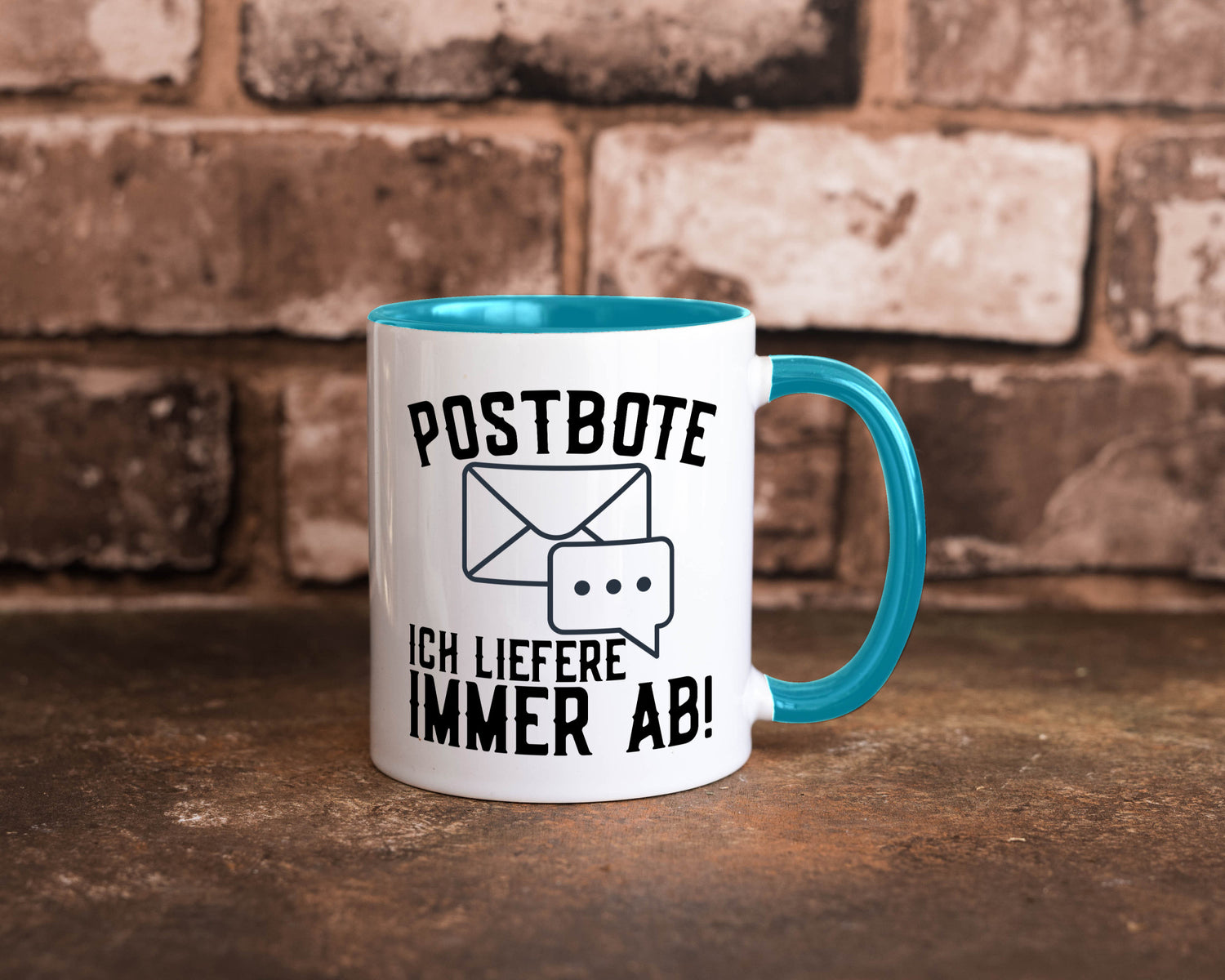 Ich liefere immer ab | Postbote Brief Zusteller Kurier Geschenk Humor