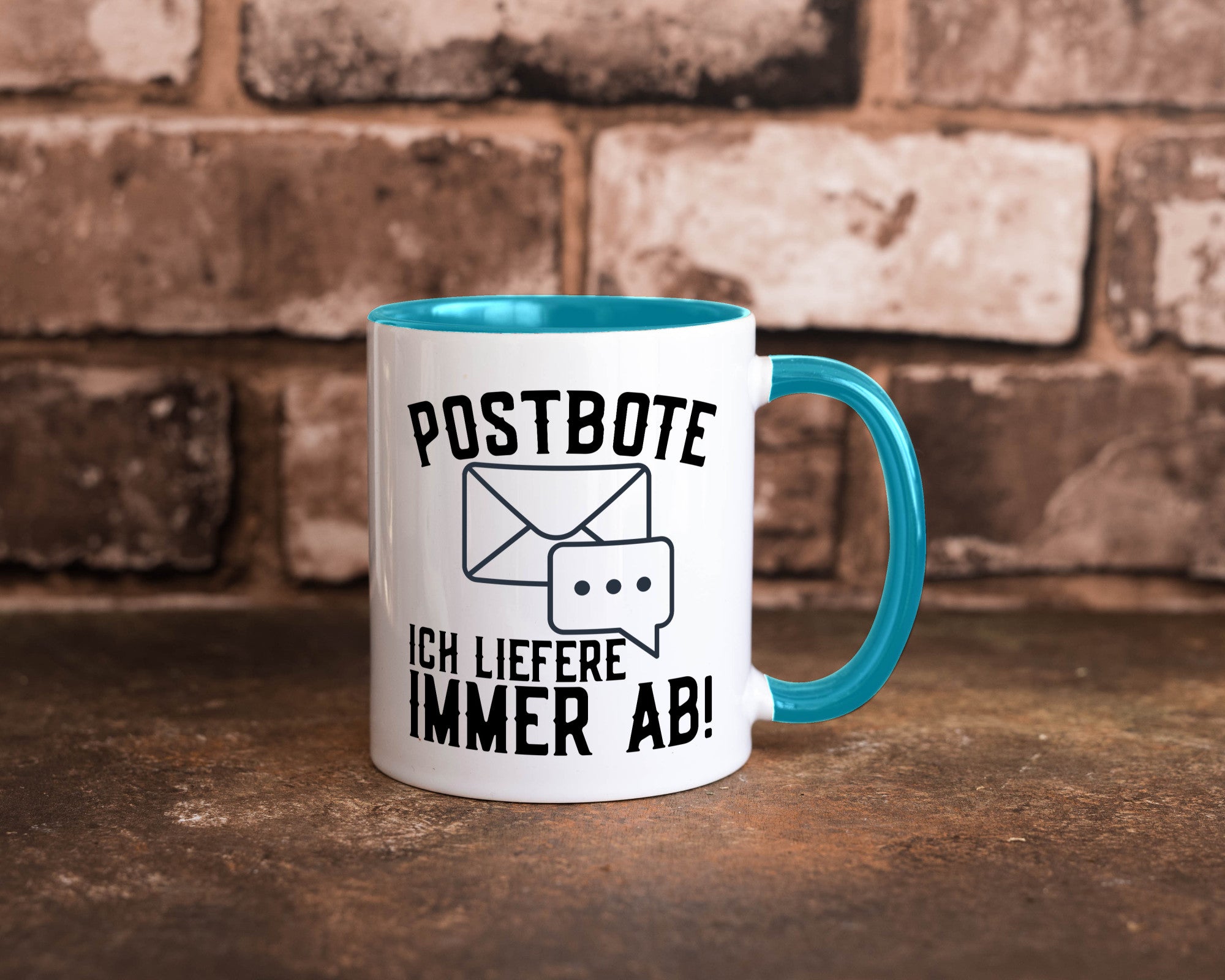 Ich liefere immer ab | Postbote Brief Zusteller Kurier Geschenk Humor