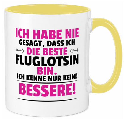 Die Beste Fluglotsin | Flughafen Flugverkehr lustiger Spruch Geschenk Humor Tasse