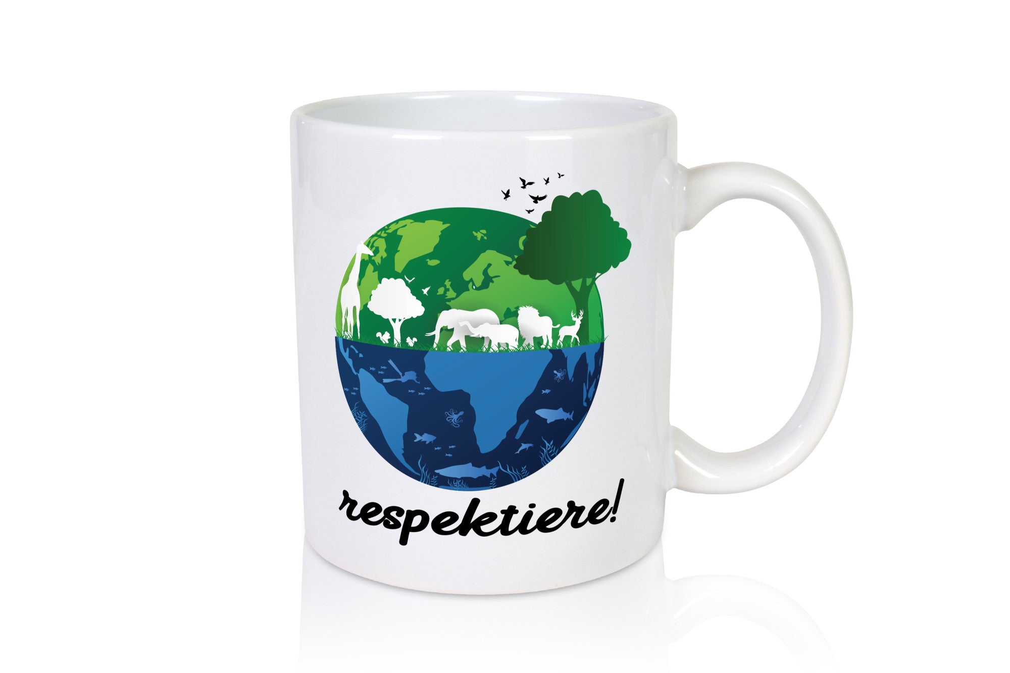 Respektiere | Tiere mit Respekt behandeln lustiger Spruch Geschenk