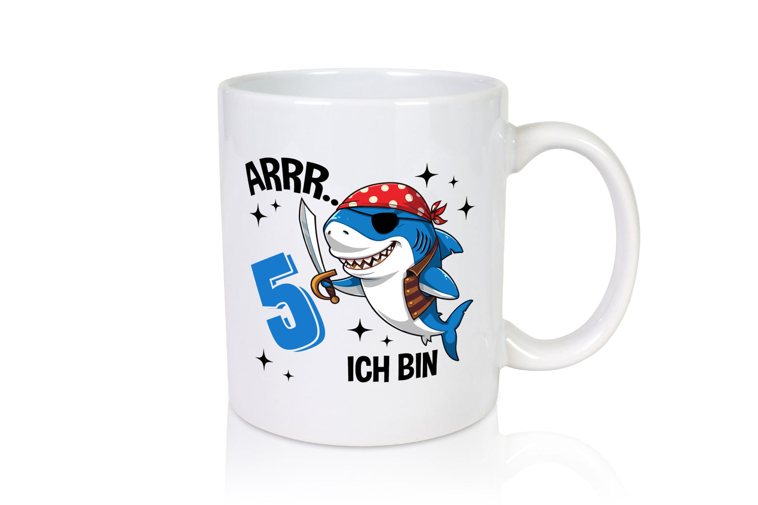 5. Geburtstag | 5 Jahre Arr Pirat Hai Piraten Humor Geschenkidee Tasse
