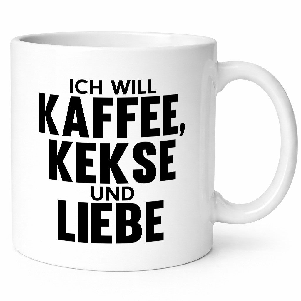 Ich will Kaffee, kekse und Liebe | Beziehung Kaffeetrinker Geschenk Humor