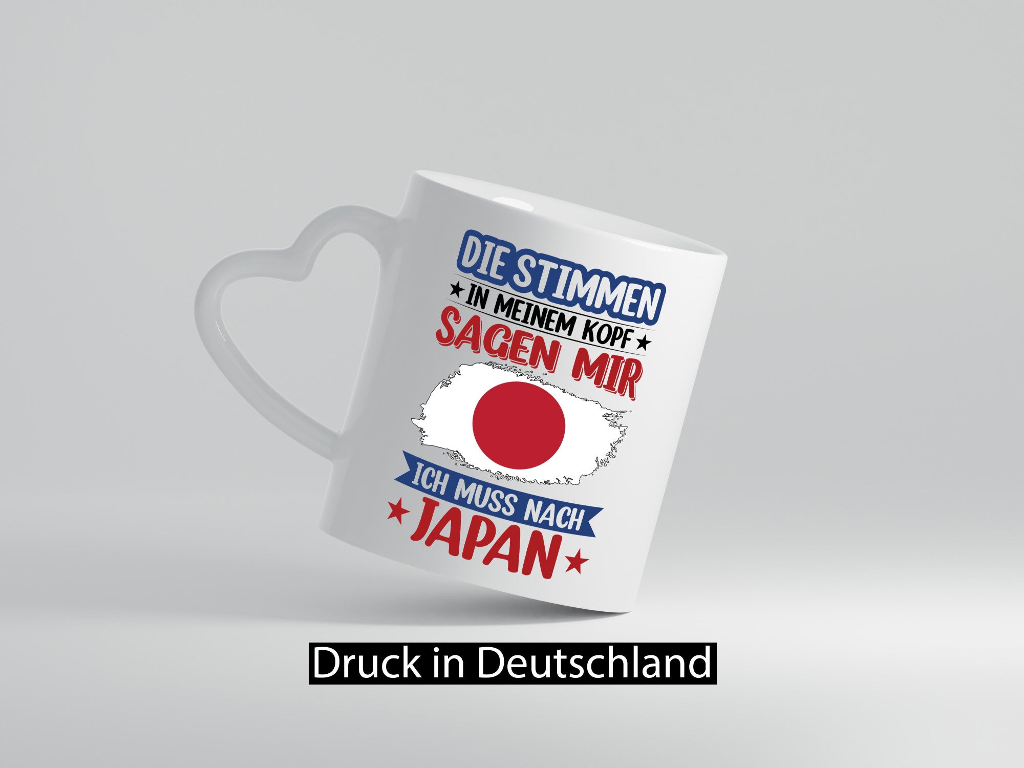 Japan | Urlaub Stimmen in meinem Kopf Traumland Geschenkidee Humor Tasse