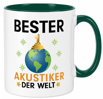 Welt Bester Akustiker | Akustik Hörgeräteakustik Geschenkidee Humor Tasse