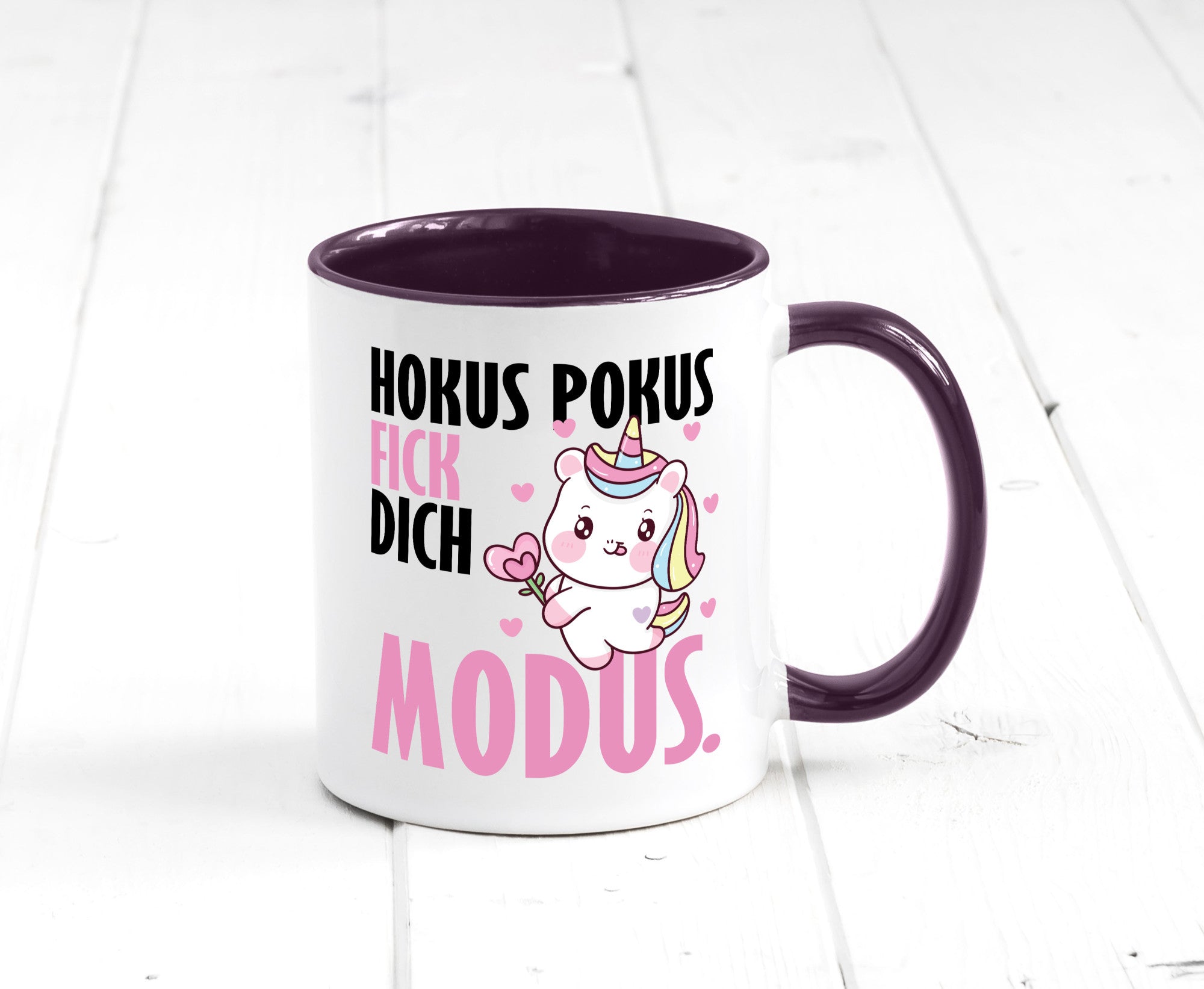 Hokus Pokus lustiger Spruch Geschenk Humor Geschenkidee Tasse