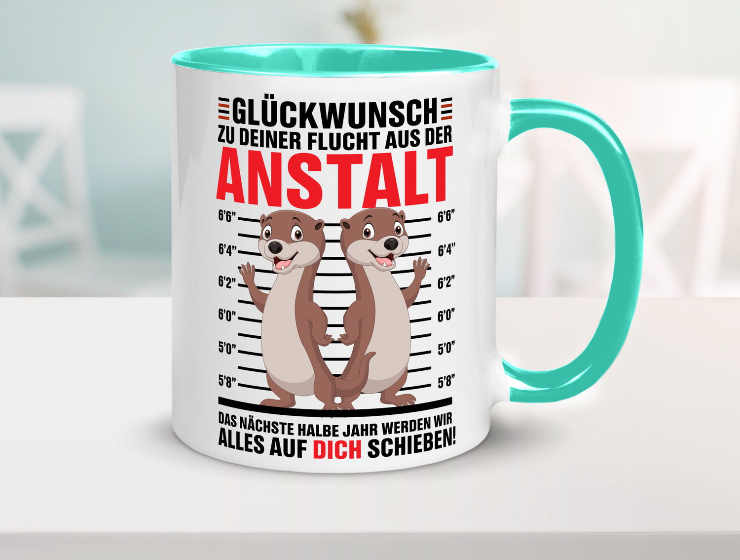 Glückwunch zur Flucht | Jobwechsel Arbeitskollegen Geschenk Arbeit Kollegen