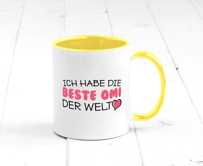 Beste Omi der Welt | Oma Tasse Geburtstag Muttertag lustig Familie Geschenkidee