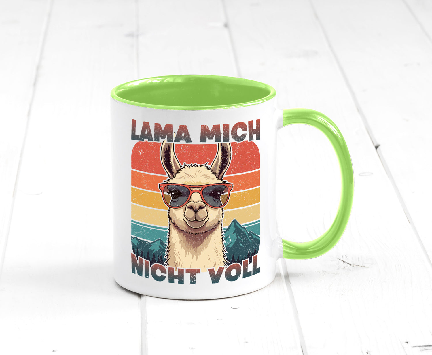 Lama mich nicht voll | Alpaka Kamel Retro lustig Humor Geschenkidee Geschenk