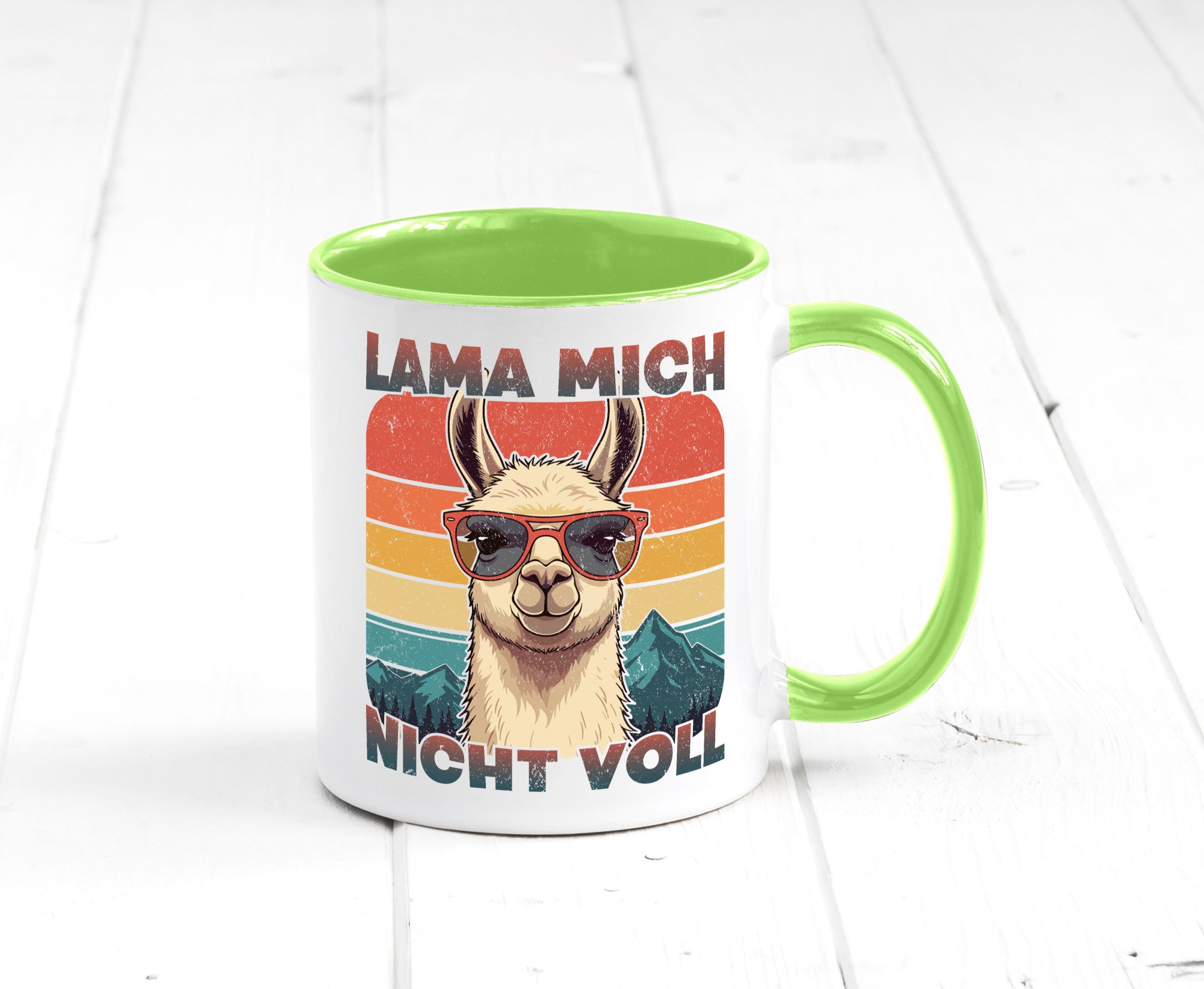Lama mich nicht voll | Alpaka Kamel Retro lustig Humor Geschenkidee Geschenk