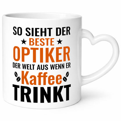Kaffee trinkt: Optiker | Augenoptiker Geschenkidee Humor Tasse