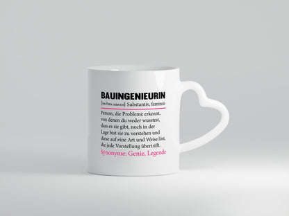 Bauingenieurin | Frauen Beruf Ingenieurin Spruch Humor Arbeit Kollegen Büro